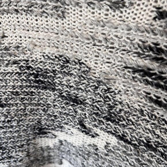 Lou & Grey Sweater Womens Size Large Black, Gray & White Wool & Mohair Cardigan - Picture 13 of 14